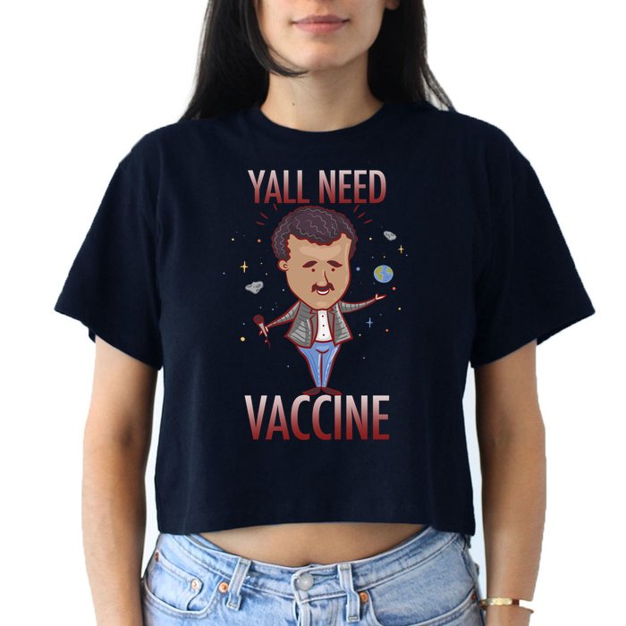 Yall Need Vaccine Space Crop Top