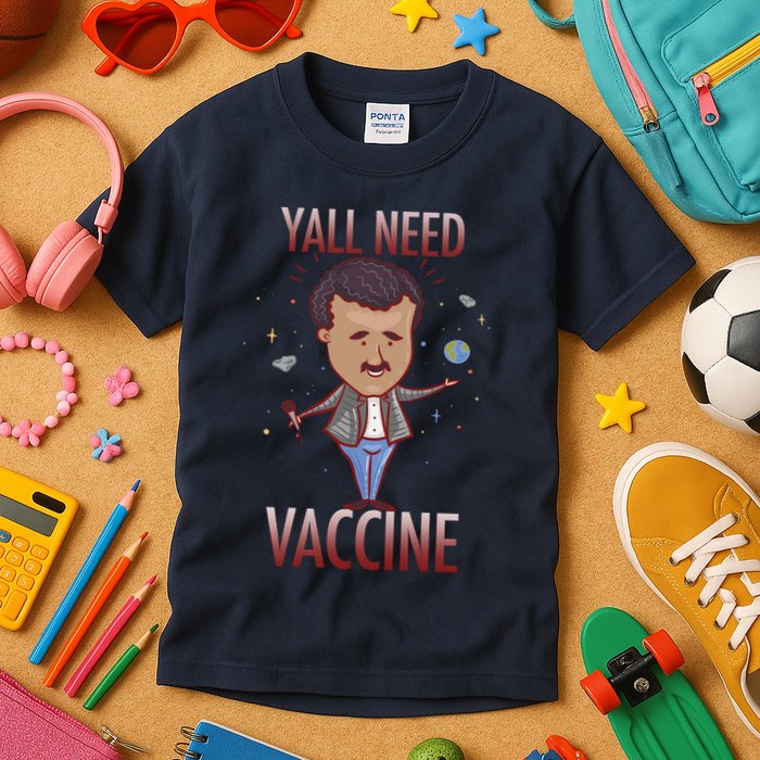Yall Need Vaccine Space Kids T-Shirt
