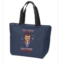 Yall Need Vaccine Space Zip Tote Bag