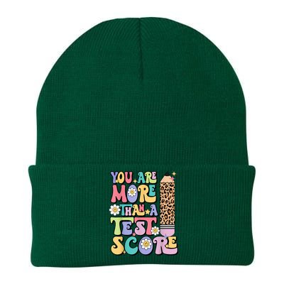 You Are More Than A Test Score Teacher Testing Day Womens Knit Cap Winter Beanie