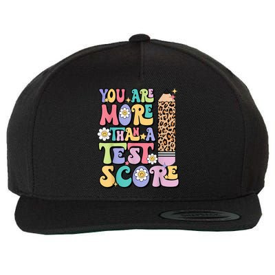 You Are More Than A Test Score Teacher Testing Day Womens Wool Snapback Cap