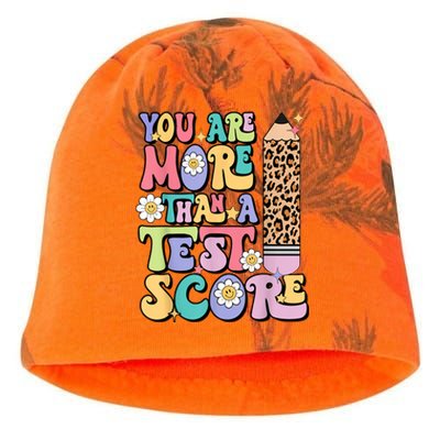 You Are More Than A Test Score Teacher Testing Day Womens Kati - Camo Knit Beanie