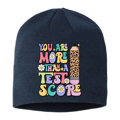 You Are More Than A Test Score Teacher Testing Day Womens Sustainable Beanie