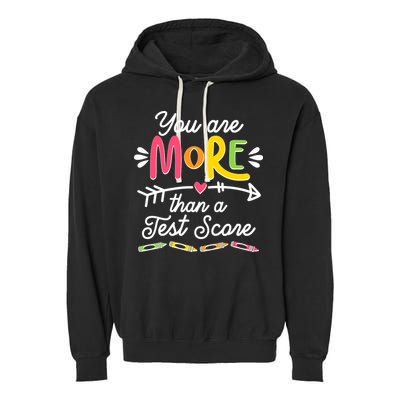 You Are More Than Your Test Score Garment-Dyed Fleece Hoodie