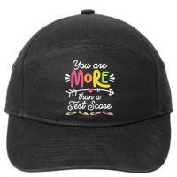 You Are More Than Your Test Score 7-Panel Snapback Hat