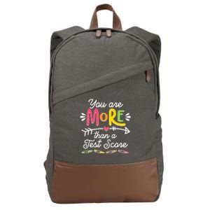 You Are More Than Your Test Score Cotton Canvas Backpack