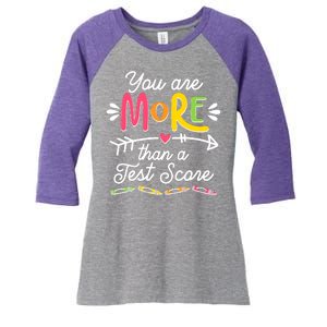 You Are More Than Your Test Score Women's Tri-Blend 3/4-Sleeve Raglan Shirt