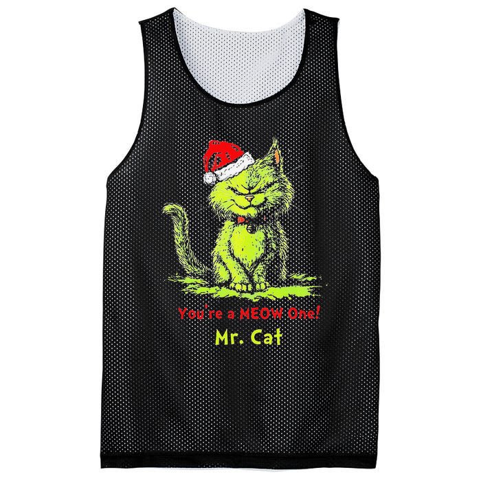 YouRe A Meow One Mr Cat Gift Mesh Reversible Basketball Jersey Tank