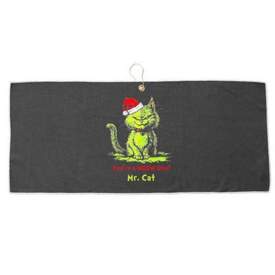 YouRe A Meow One Mr Cat Gift Large Microfiber Waffle Golf Towel