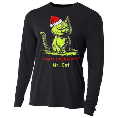 YouRe A Meow One Mr Cat Gift Cooling Performance Long Sleeve Crew