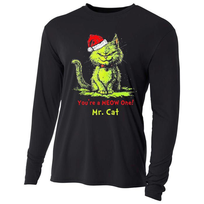 YouRe A Meow One Mr Cat Gift Cooling Performance Long Sleeve Crew