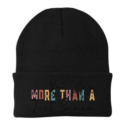 You Are More Than A Test Score Cool Vintage Test Day Teacher Beanie