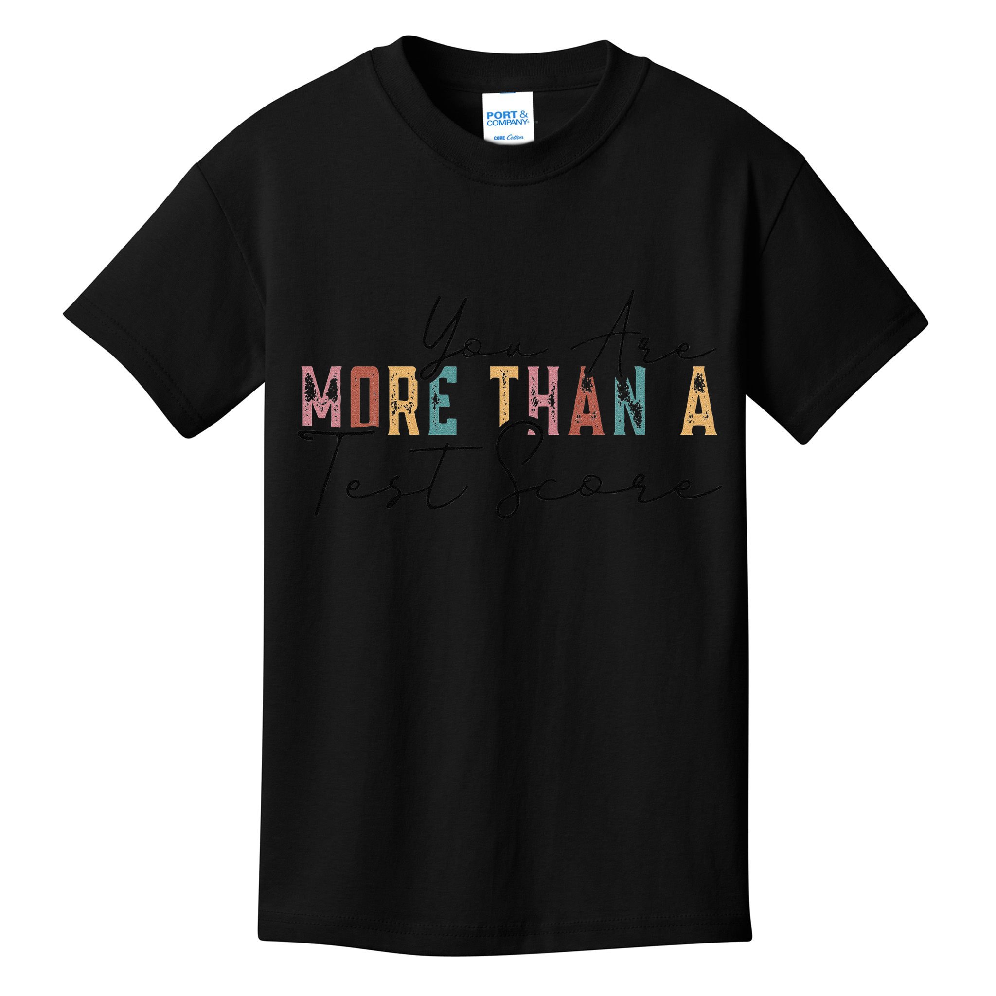 You Are More Than A Test Score Cool Vintage Test Day Teacher Kids T-Shirt