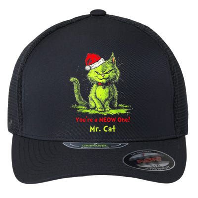 YouRe A Meow One Mr Cat Flexfit Unipanel Trucker Cap