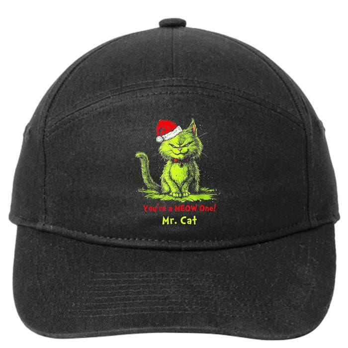 YouRe A Meow One Mr Cat 7-Panel Snapback Hat