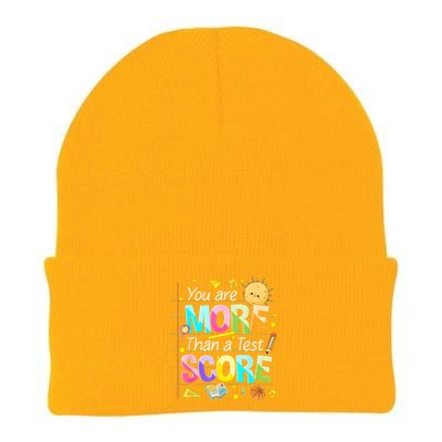 You Are More Than A Test Score Teacher Test Day Knit Cap Winter Beanie