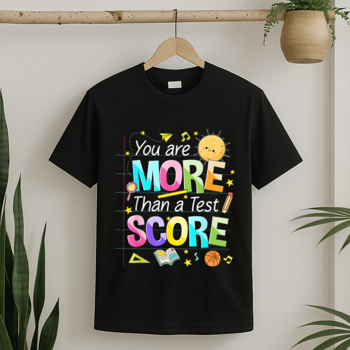 You Are More Than A Test Score Teacher Test Day T-Shirt