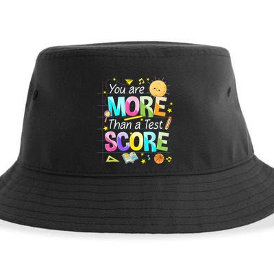 You Are More Than A Test Score Teacher Test Day Sustainable Bucket Hat