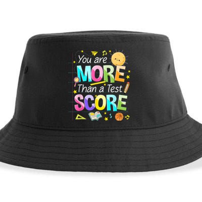 You Are More Than A Test Score Teacher Test Day Sustainable Bucket Hat