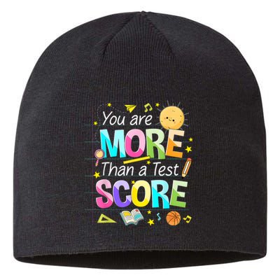 You Are More Than A Test Score Teacher Test Day Sustainable Beanie