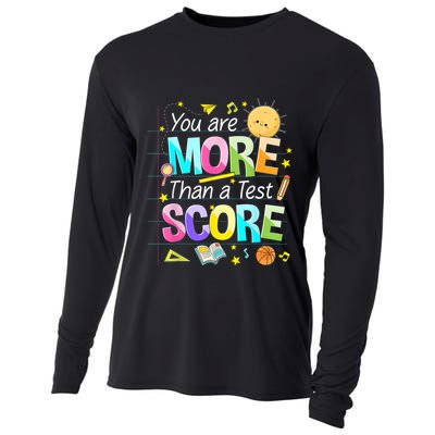 You Are More Than A Test Score Teacher Test Day Cooling Performance Long Sleeve Crew