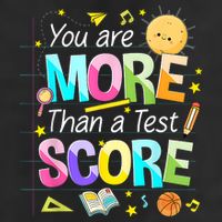You Are More Than A Test Score Teacher Test Day Golf Towel