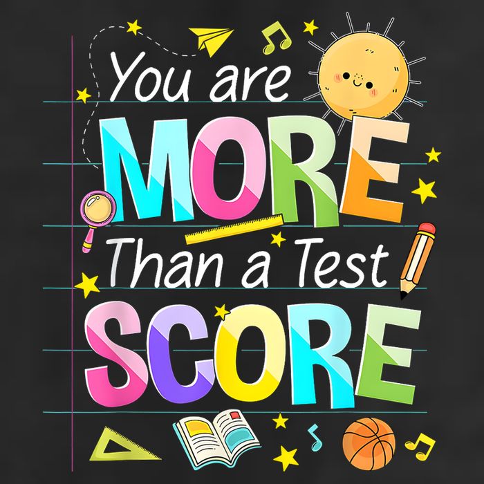 You Are More Than A Test Score Teacher Test Day Golf Towel