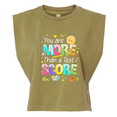You Are More Than A Test Score Teacher Test Day Garment-Dyed Women's Muscle Tee