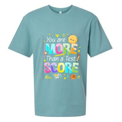 You Are More Than A Test Score Teacher Test Day Sueded Cloud Jersey T-Shirt