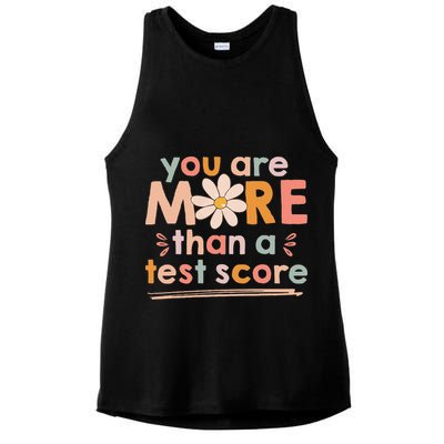 You Are More Than A Test Score Teacher Testing Day Ladies PosiCharge Tri-Blend Wicking Tank