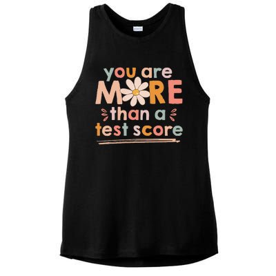 You Are More Than A Test Score Teacher Testing Day Ladies PosiCharge Tri-Blend Wicking Tank