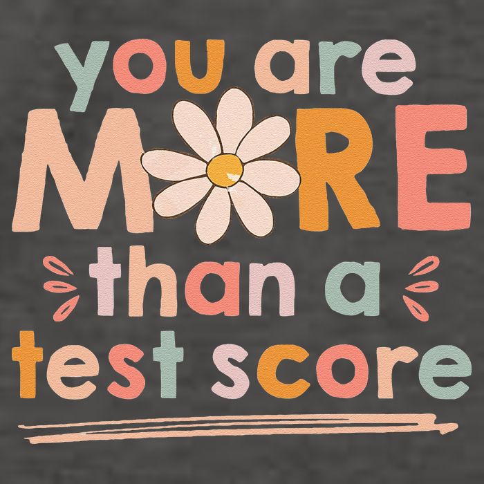 You Are More Than A Test Score Teacher Testing Day Vector Backpack