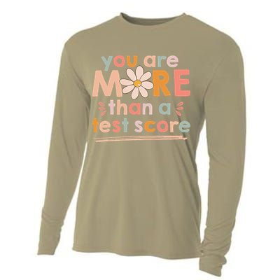 You Are More Than A Test Score Teacher Testing Day Cooling Performance Long Sleeve Crew