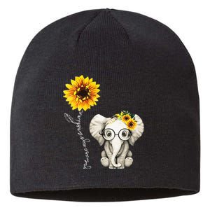 You Are My Sunshine Hippie Sunflower Elephant Gift Friend Sustainable Beanie