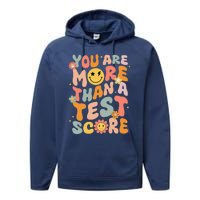 You Are More Than A Test Score Groovy Test Day Teacher Performance Fleece Hoodie