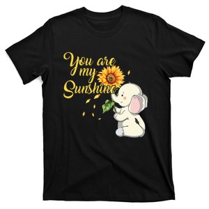 You Are My Sunshine Hippie Sunflower Elephant T-Shirt