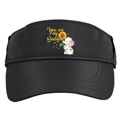 You Are My Sunshine Hippie Sunflower Elephant Adult Drive Performance Visor