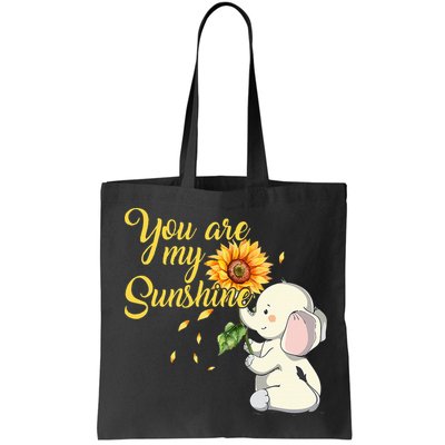 You Are My Sunshine Hippie Sunflower Elephant Bag