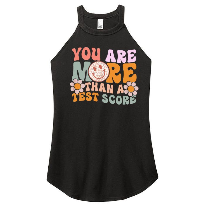 You Are More Than A Test Score Tie Dye Teacher Testing Day Women’s Perfect Tri Rocker Tank