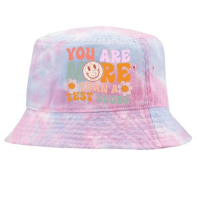 You Are More Than A Test Score Tie Dye Teacher Testing Day Tie-Dyed Bucket Hat