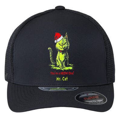 YouRe A Meow One Mr Cat Flexfit Unipanel Trucker Cap