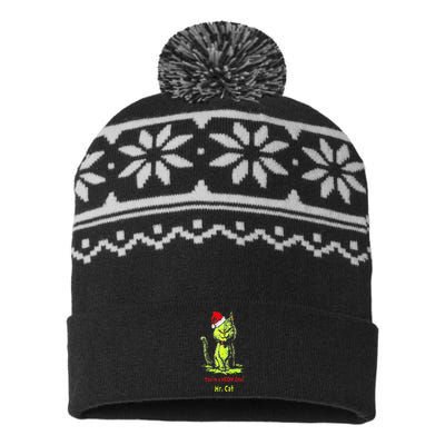 YouRe A Meow One Mr Cat USA-Made Snowflake Beanie