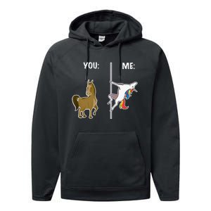 You And Me Simple And Pretty Cool Horse Unicorn Costume Performance Fleece Hoodie