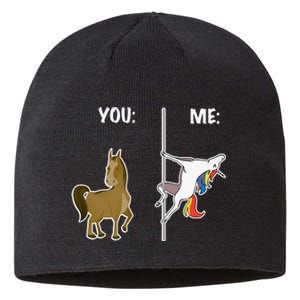 You And Me Simple And Pretty Cool Horse Unicorn Costume Sustainable Beanie