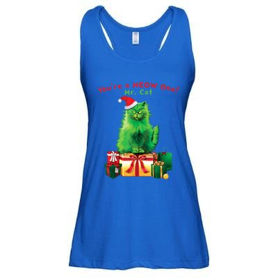 You're A Meow One Mr Cat Christmas Holiday Funny Cute Gift Ladies Essential Flowy Tank