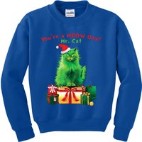 You're A Meow One Mr Cat Christmas Holiday Funny Cute Gift Kids Sweatshirt