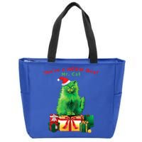 You're A Meow One Mr Cat Christmas Holiday Funny Cute Gift Zip Tote Bag