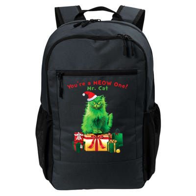 You're A Meow One Mr Cat Christmas Holiday Funny Cute Gift Daily Commute Backpack