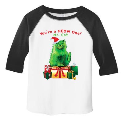 You're A Meow One Mr Cat Christmas Holiday Funny Cute Gift Toddler Fine Jersey T-Shirt