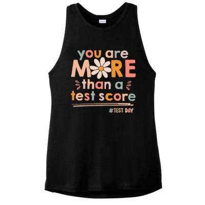 You Are More Than A Test Score Teacher Testing Test Day Ladies PosiCharge Tri-Blend Wicking Tank